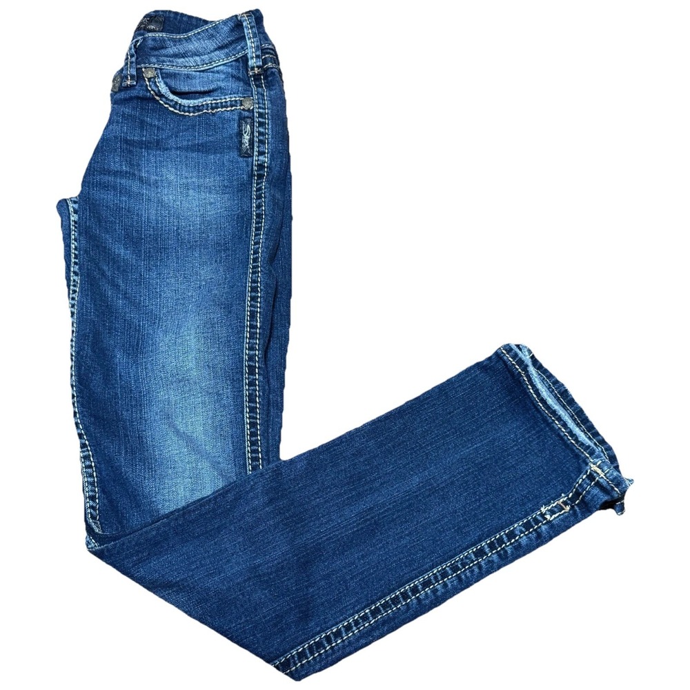 Silver Jeans McKenzie Bootcut Women 26x32 Medium Wash Flap Pocket